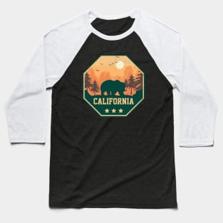 California Sunset and bear Baseball T-Shirt